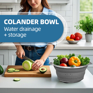 <span class=keywords><strong>Silicone</strong></span> Ciotola Pieghevole Colino <span class=keywords><strong>Silicone</strong></span> Alimentare Pieghevole Drain Strainer - Product Image 4