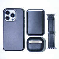 DL sélection officielle des couleurs matériau dégradable couverture arrière PU NAPPA cuir téléphone funda Animation magnétique pour iPhone 15plus