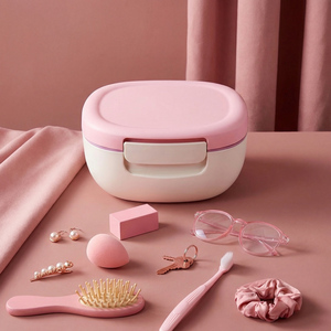 Boîte à lunch bento en plastique éco-responsable Everich sans BPA, 5 compartiments, pour les enfants à l'école, compatible micro-ondes et avec couvercles <span class=keywords><strong>de</strong></span> conservation inclus - Product Image 5