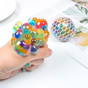ZIMO New Factory Direct Sale Assorted Colors Grape Ball <b>Squishy</b> Stress Relief Toy 80g 6*6*6 Unisex - Product Image 3