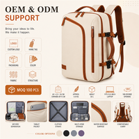 Sac à dos de voyage professionnel extensible OEM personnalisé avec compartiment pour ordinateur portable 15,6 pouces, port USB, poche humide/sèche et capacité de 30L