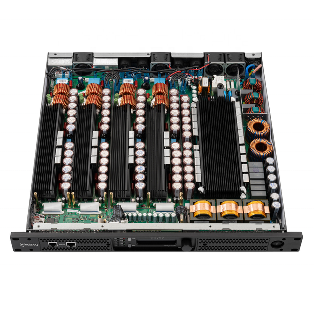 High Voltage Amplifier Audio 4Channel 3000Watts Class D 1U Active Karaoke Amplifier Mixer Speakers