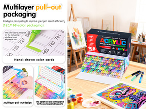 Set di Pennarelli Artistici Professionali Impermeabili e Cancellabili Guangna con 366 Colori Vivaci per Artisti, Artigiani e Studenti - Product Image 6