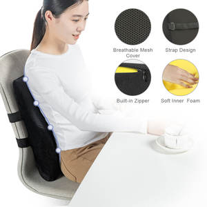 Vente chaude 2024, soutien dorsal pour siège <span class=keywords><strong>de</strong></span> <span class=keywords><strong>voiture</strong></span>, soulage la douleur dorsale, coussin lombaire en mousse à mémoire <span class=keywords><strong>de</strong></span> forme, <span class=keywords><strong>dossier</strong></span> <span class=keywords><strong>de</strong></span> chaise, coussin dorsal - Product Image 3