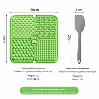 Plateau à lécher pour chiens et chats en silicone de qualité alimentaire avec ventouses, bol anti-étouffement à alimentation lente, design 2-en-1 étanche IPX5