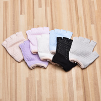 Gants d'entraînement antidérapants sans dos ni doigts pour la pêche, le cyclisme, le yoga, le pilates, les haltères, les kettlebells et l'entraînement à domicile