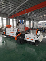 Nouvelle machine de granulation à double vis pour LDPE/PC/HDPE/PA/PE/PP/PET, capacité de 150-1200 kg/h, avec moteur contrôlé par PLC