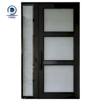 Puerta de Entrada Individual de Acero Inoxidable y Fibra de Vidrio Prima, Resistente al Agua, Fácil Instalación para Renovación del Hogar, Villa, Apartamento