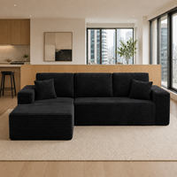 Sofá Modular en Forma de L, Profesional, de Espuma Suave de Alta Densidad, Comprimido, para Sala de Estar, Dormitorio, Hotel, Esponja
