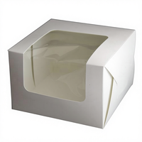 Boîte à cupcakes en papier kraft recyclé sur mesure pour cupcakes, muffins, pâtisseries, transport avec fenêtre et inserts UV
