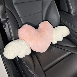 เบาะรองนั่งในรถเมมโมรี่โฟมรองเอวแบบหรูหราเบาะรองนั่งสำหรับเล่นกีฬาที่พิงศีรษะในรถหมอนรองคอตาข่ายสีแดง - Product Image 6