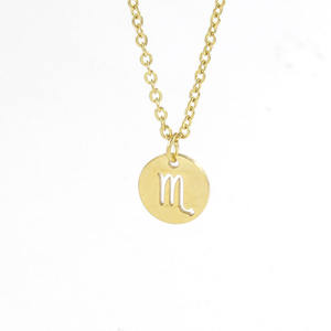 Collar <span class=keywords><strong>de</strong></span> signos del zodiaco <span class=keywords><strong>de</strong></span> 12 meses para mujer, joyería <span class=keywords><strong>de</strong></span> moda <span class=keywords><strong>de</strong></span> astrología, acero inoxidable <span class=keywords><strong>de</strong></span> titanio - Product Image 4