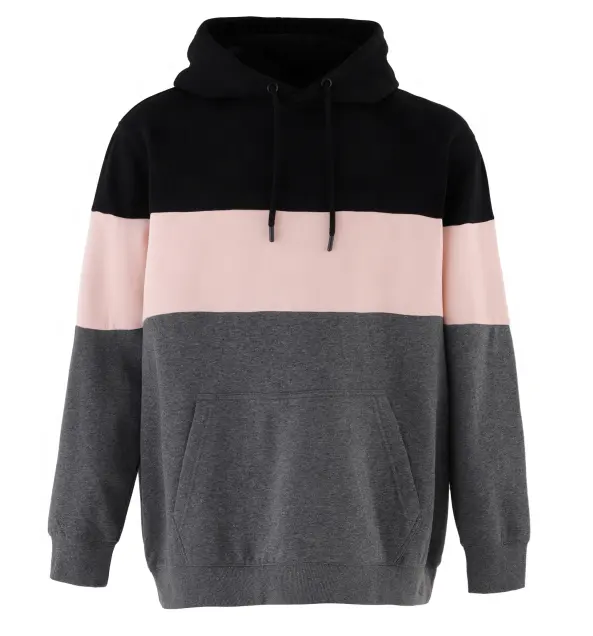 Fashion Custom Striped Color Man Pullover Hoodie