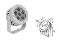 Projecteur LED extérieur étanche à économie d'énergie, petit projecteur de jardin haute puissance en aluminium moulé sous pression, kit d'éclairage