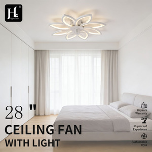 Ventilateur de plafond en bois LED blanc chaud 3500K Ra80 style rustique à montage en surface 220V grande taille télécommande 3 ans IP33 25000 - Product Image 6