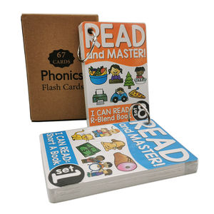 Tarjetas de Memoria Fonéticas Personalizadas Más Vendidas, Impresión a Doble Cara, Tarjetas de Juegos Educativos Científicos, Tarjetas de Aprendizaje de Papel - Product Image 1