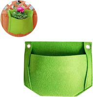 Panier suspendu mural en feutre pour plantes, pots en tissu respirant avec trous de suspension pour la plantation en intérieur, sur balcon ou dans un jardin
