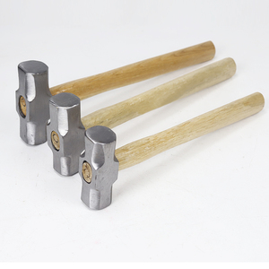 Marteau en fer massif, tête carrée octogonale, manche en bois, marteau de démolition et de démolition de murs lourds, tailleurs de pierre, marteau en fer, - Product Image 6