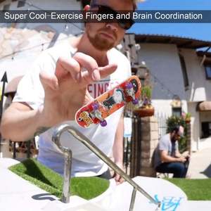 Kit de skatepark pour <span class=keywords><strong>mini</strong></span> finger skateboards, rampes et accessoires pour fingerboard, équipement d'entraînement ultime pour skatepark - Product Image 5