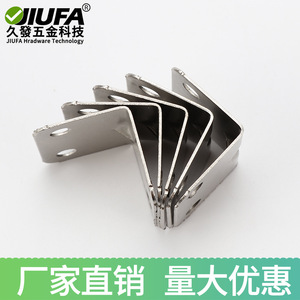 JiuFa Support d'angle à 90 degrés en acier laminé à froid nickelé IR-0154 Connecteur de quincaillerie pour meubles - Product Image 4