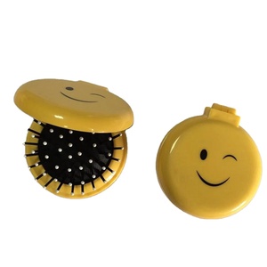 Custom promotion plastic folding cosmetic mirror/pocket mirror