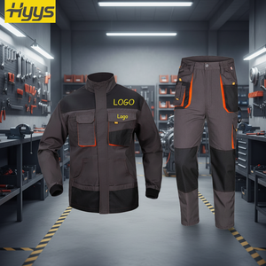 Traje de Trabajo Mecánico Resistente con Múltiples Bolsillos, Overol Duradero, Ropa de Trabajo de Seguridad para la Construcción, Chaqueta y Pantalones para Hombre - Product Image 3