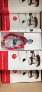 Estetoscopio de cardiología profesional de doble cabezal de aluminio para dispositivos médicos - Product Image 3