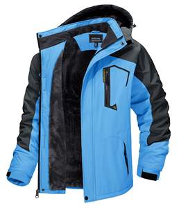 Vestes d'hiver en polaire thermique pour hommes pour la randonnée en plein air <span class=keywords><strong>Veste</strong></span> coupe-vent de <span class=keywords><strong>ski</strong></span> détachable à capuche - Product Image 5