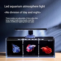Aquarium de Luxe Écologique pour Poissons Betta Thaïlandais, Verre Multi-Cellules Super Blanc, Idéal pour Salon et Salle à Manger, Optimisation de l'Espace