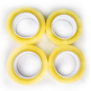 LP 48mm <span class=keywords><strong>Opp</strong></span>パッキングクリアテープカスタマイズアクリル粘着テープ黄色がかったクリアパッキングテープ - Product Image 2