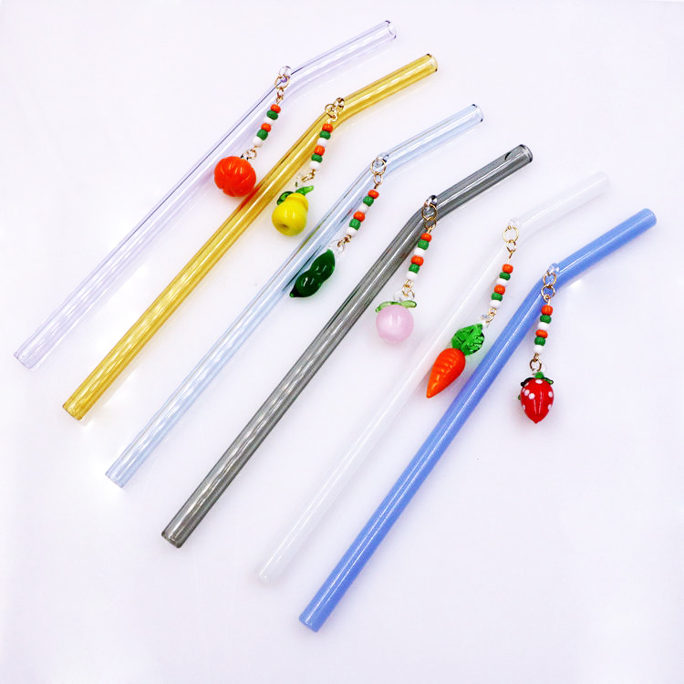 Borosilicate Reusable Halloween Holiday Glass Straws