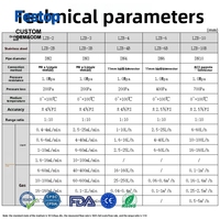 Débitmètre à flotteur en verre Festop Yuyao Yinhuan LZB-2/3/4/6/10 pour eau, liquides, gaz, oxygène, hydrogène, azote, ammoniac