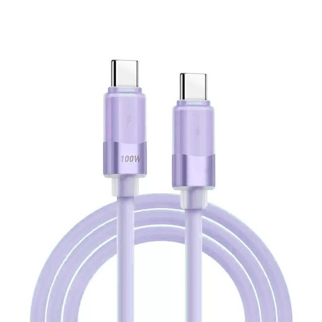 Soft Silicone Fast Charging Type-c to Type-c PD 60W/100W E-mark Chip USB C Cable for I16/15 mac Google Mobile Phone