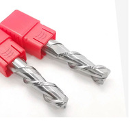 Fraise à rainurer à fond plat en carbure de tungstène à 2 dents, 55 degrés, pour alliage d'aluminium, qualité export CNC, BAIMUSHAN Zhejiang