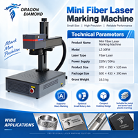 Petite machine de marquage laser à fibre pour l'acier inoxydable, l'aluminium, le laiton – Graveuse de bureau pour métaux – Mini machine de marquage à fibre