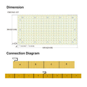 Panneau LED flexible de haute qualité 35W à double température de couleur blanche avec 578 LED, étanche IP65 pour l'éclairage architectural et la pierre - Product Image 5