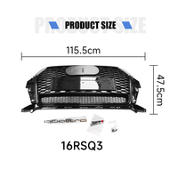 Yinhua Chine Manufacture 16 Rsq3 Grille Noir Nid D'abeille Maille 16-18 Q3 Calandre Avant De Voiture Logo Sélectionnable