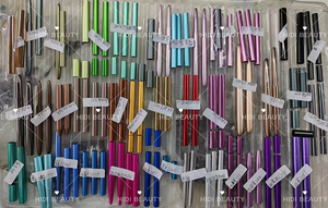 Pinceau à ongles en Kolinsky à pointe plate, <span class=keywords><strong>gris</strong></span> vert noir blanc, manche en métal, pinceau à ongles en acrylique pour la sculpture, le détail <span class=keywords><strong>et</strong></span> le nail art - Product Image 6