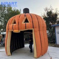Tente de fête gonflable personnalisée en forme de citrouille, grande tente gonflable d'extérieur pour activités d'Halloween et événements