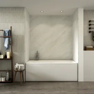 غرفة استحمام محيطة مقاومة للماء مصنوعة من الرخام الصناعي واللوح الخارجي من كلوريد البولي فينيل SMC، غرفة حوض الاستحمام
