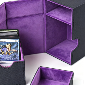Hot Selling Portable PU Leather Card Case 160+ Cards for Commander Deck - Product Image 2