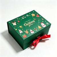 Vente flash - Boîte cadeau magnétique de Noël avec logo personnalisé, boîte cadeau de Noël en gros, boîte cadeau avec impression numérique