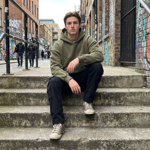 Sudadera con capucha de peso pesado con logo personalizado, estilo Scuba, hombros caídos, roja, suave, gris, cómoda, para hombre, Sudadera con capucha Scuba - Product Image 4