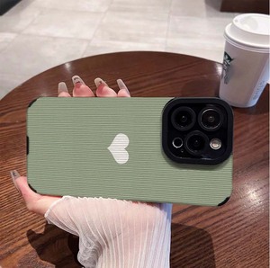 Sfondo verde amore cuore stampa morbida custodia per telefono cellulare in pelle TPU per <span class=keywords><strong>Iphone</strong></span> 17 8 X Xr Xs 11 12 13 14 15 16 Pro Max - Product Image 2