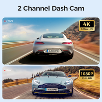 Cámara para Tablero de Auto AZDOME S50 4G con Monitoreo Remoto, 4K LTE, 2 Lentes, Compatible con Rastreo GPS, Control por Voz Wifi