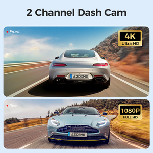 <span class=keywords><strong>Cam</strong></span>éra embarquée AZDOME S50 4G avec surveillance à distance, 4K LTE, double objectif, prise en charge du suivi GPS, Wifi, commande vocale - Product Image 5