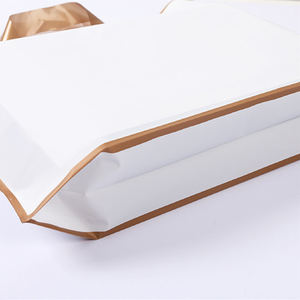 Bolsa de compras de marca de ropa de lujo, bolsa de plástico con asa para camisetas, vestidos, jeans, bolsa de regalo con logotipo personalizado y fuelle inferior - Product Image 5