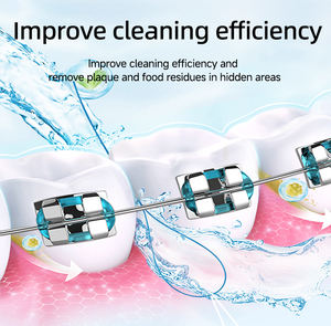 Fil dentaire orthodontique avec enfileur de fil dentaire pour Bridgework et implants Outil de fil dentaire de qualité supérieure - Product Image 5