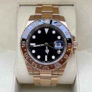 Classic GMT Bezel Design Automatic Mechanical <strong>Watch</strong> Sapphire Crystal Dial Stainless Steel Bracelet 100 Bar Water Resistant Date - Product Image 1