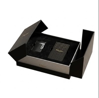FAVORCRAFTS Boîtes cadeaux rigides rectangulaires de luxe personnalisées réutilisables à double porte, écologiques, avec doublure en éponge pour parfum et anniversaire